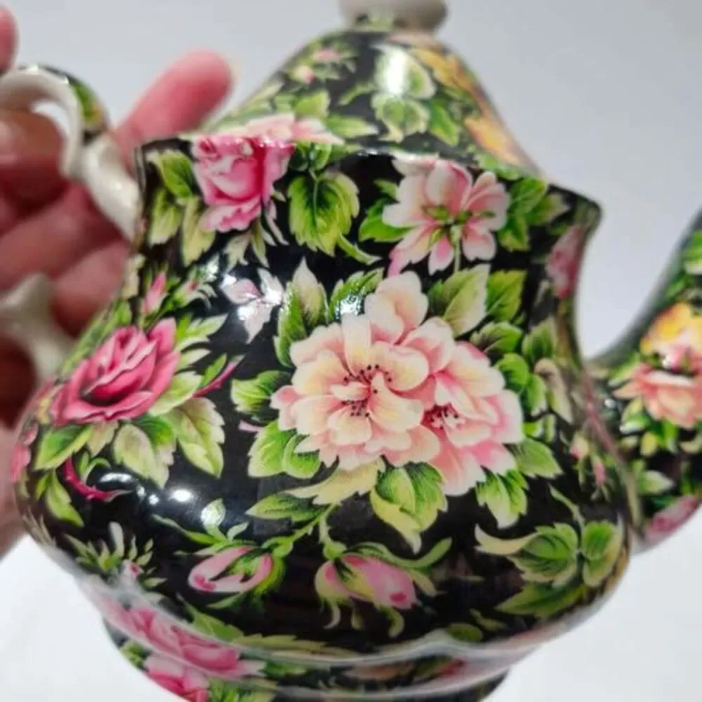 Crownford Floral Teapot Made in England